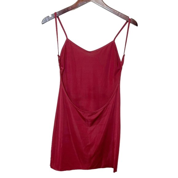 For Love & Lemons Slip Dress Mini Low Back Red Sexy Women’s Size XS - Picture 2 of 8